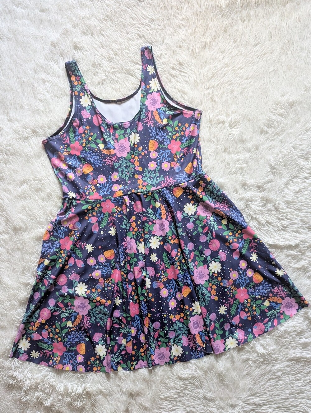 Blackmilk Unicorn's Garden Scoop Skater Floral Fairycore Mini Dress XXL - Picture 2 of 10